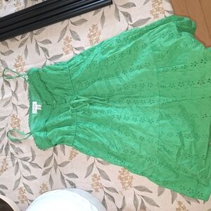Jessica Simpson Green Spaghetti Strap Sundress Casual